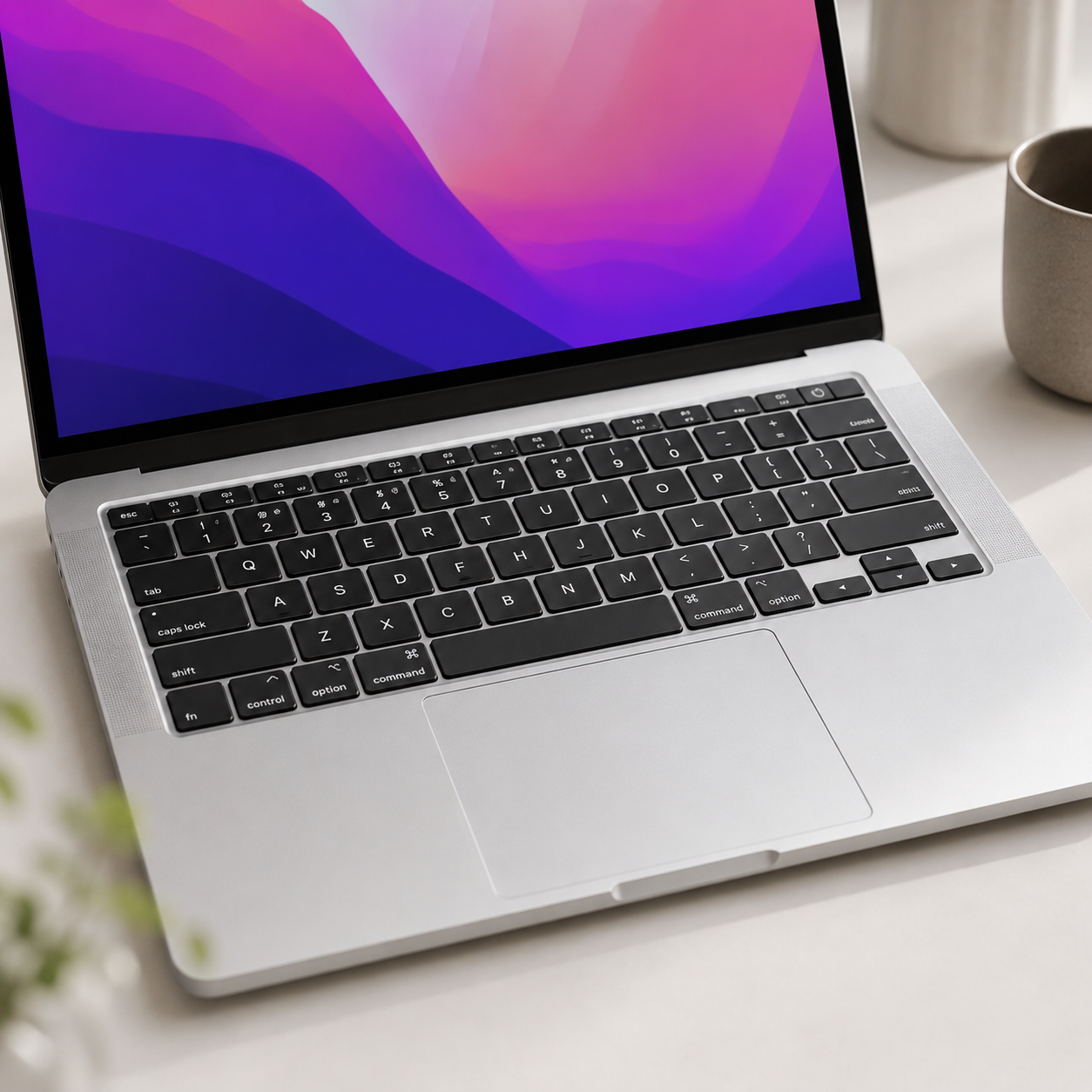 快適に操作できるキーボードとトラックパッド