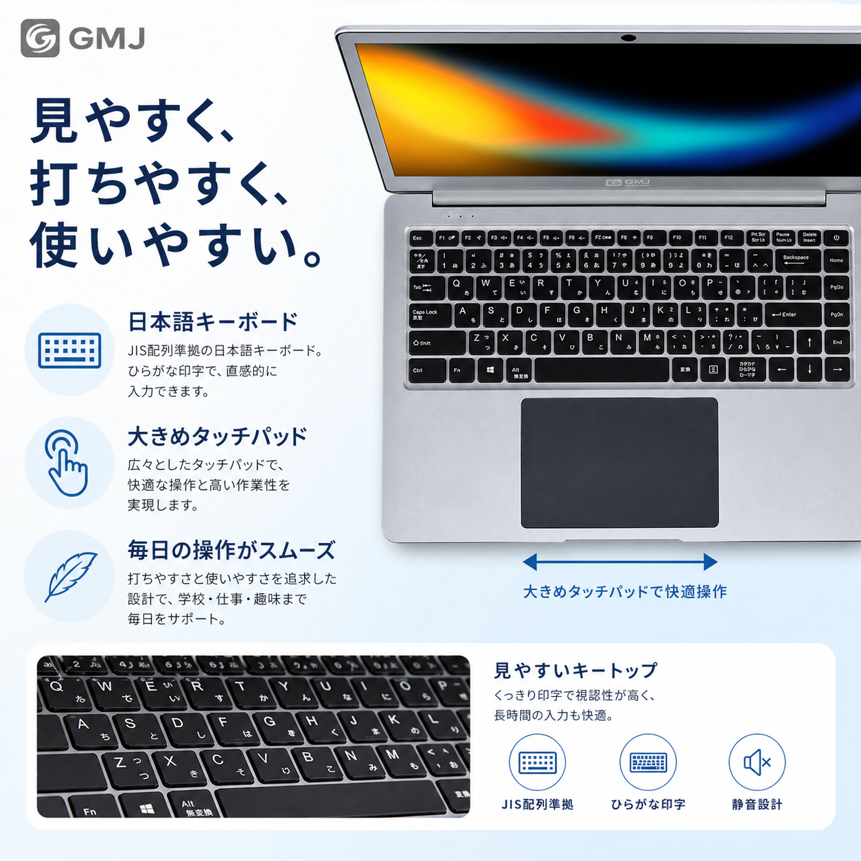 新品】GM-JAPAN 超軽量ノートパソコンN4120（14.1型） / Used Fun