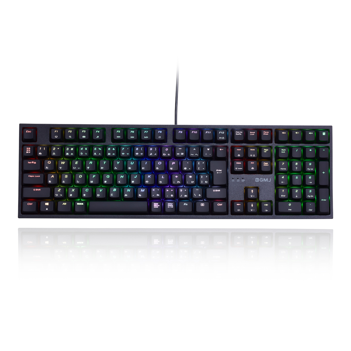【新品】GM-JAPAN  ゲーミングキーボード （RGB/テンキ―付き）