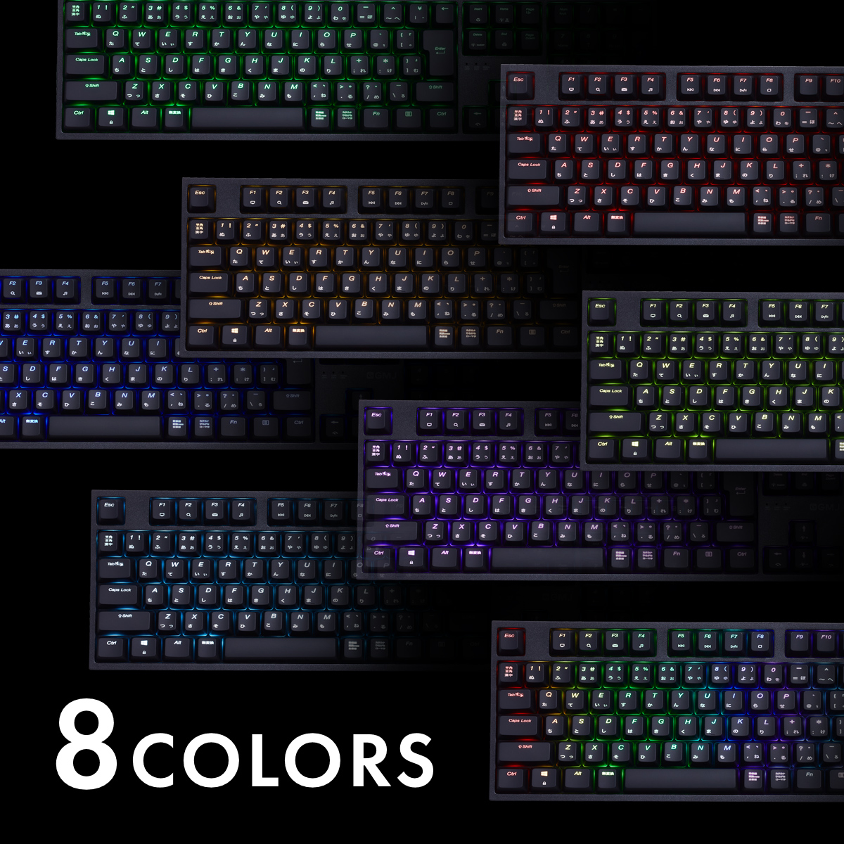 新品】GM-JAPAN ゲーミングキーボード （RGB/テンキ―付き