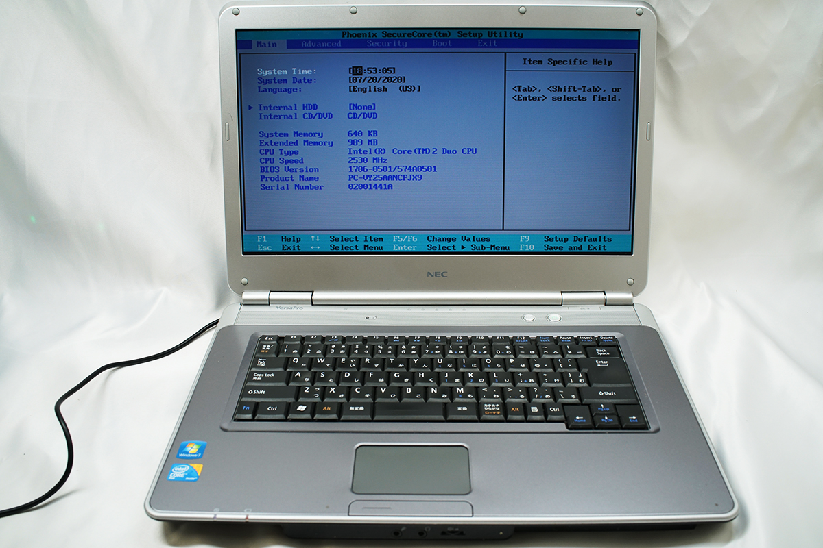 Windows XP ノートPC NEC ジャンク 日本製 - タブレット