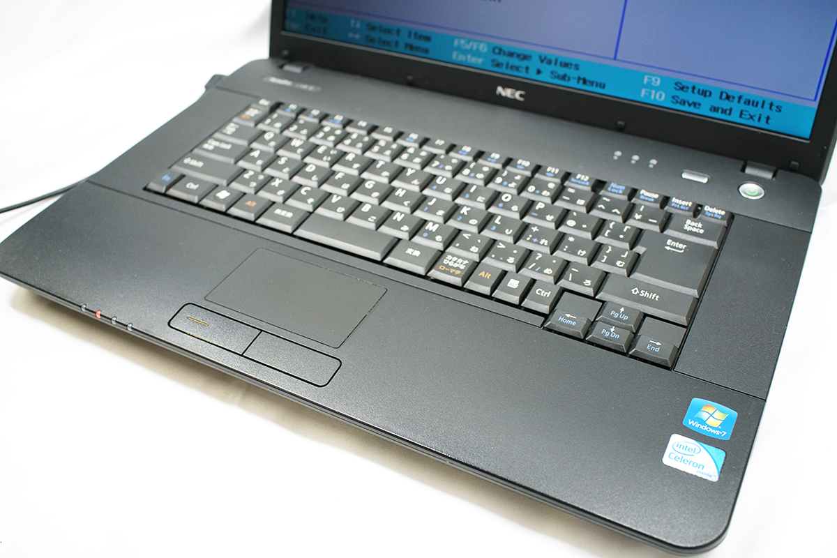 ジャンク品ノートパソコン　NEC PC-VK25 15.6インチ