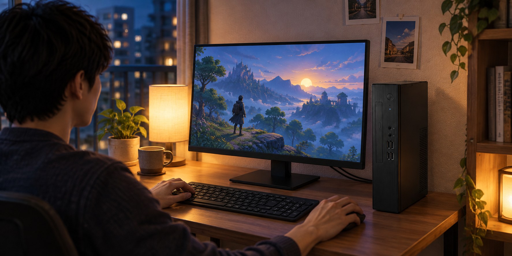 軽めのゲームと、いつもの作業を一台に