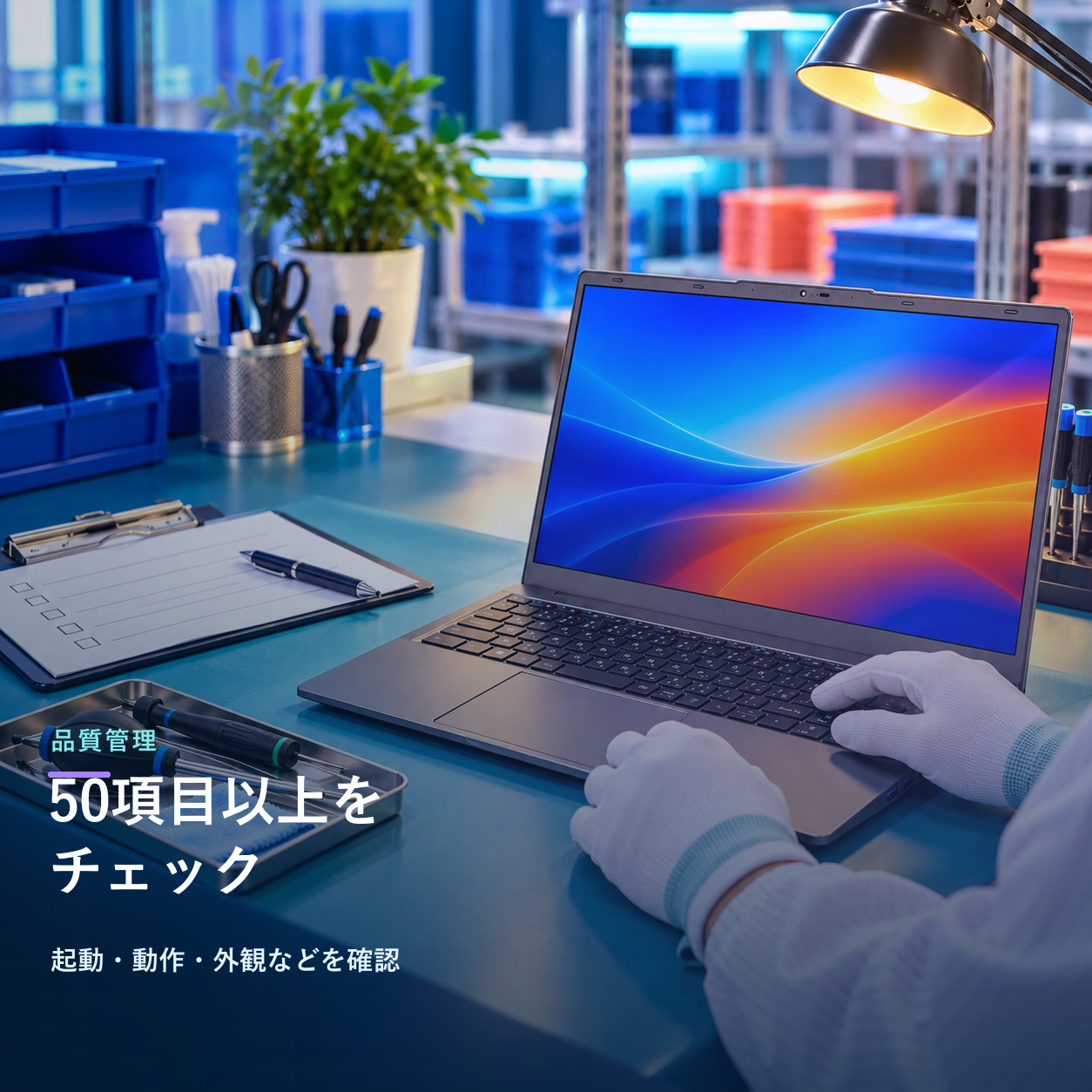 50項目以上の品質を検品！