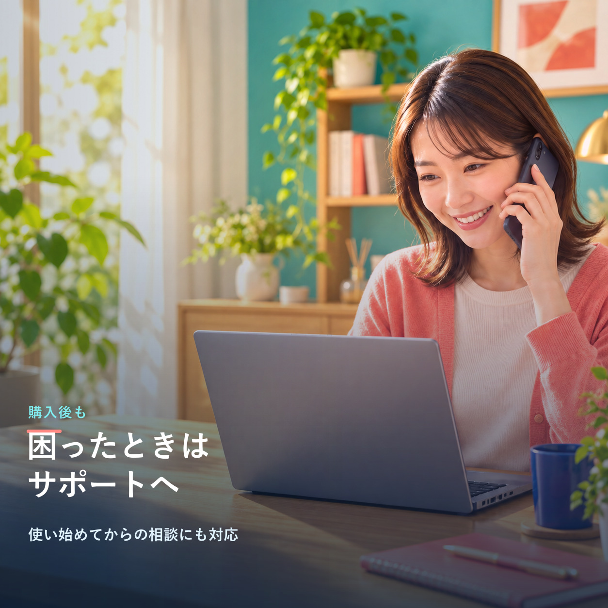 ご購入後も丁寧にサポート！