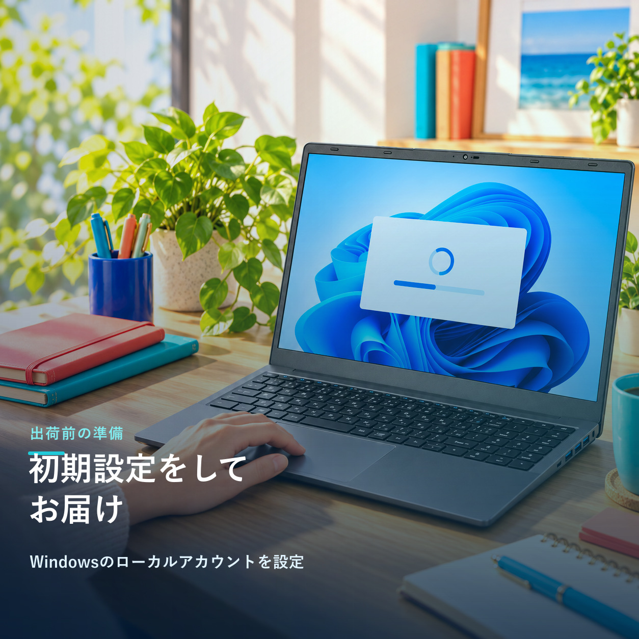 Windows11の初期設定済みで商品発送!