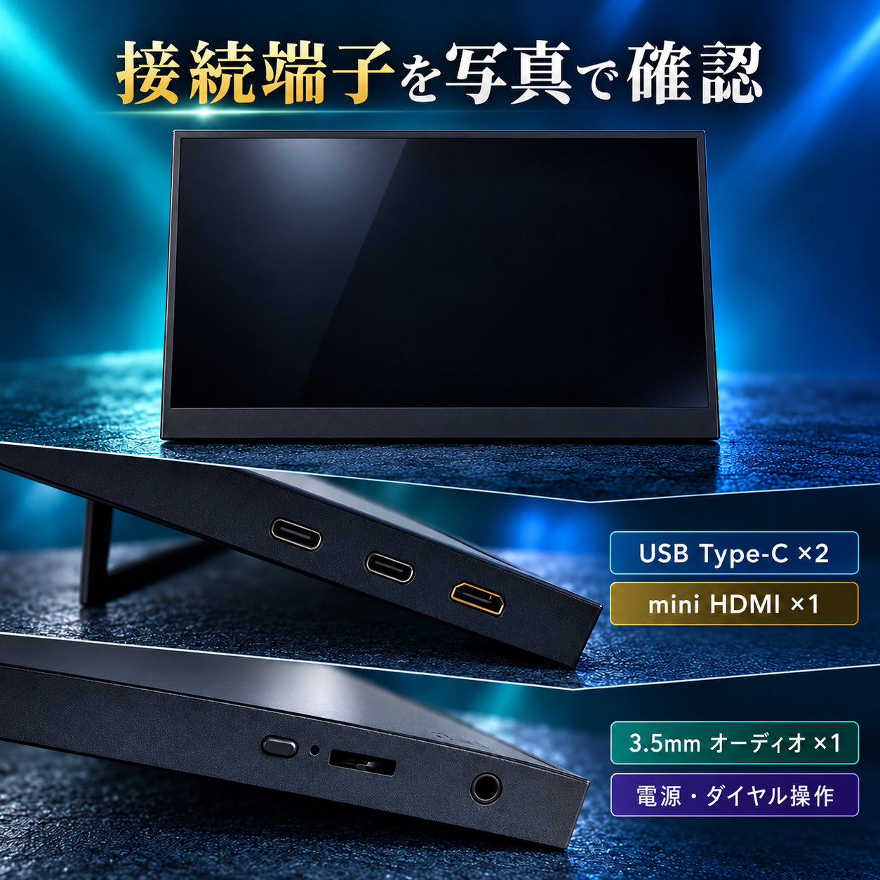 USB-Cとmini HDMIの接続方法
