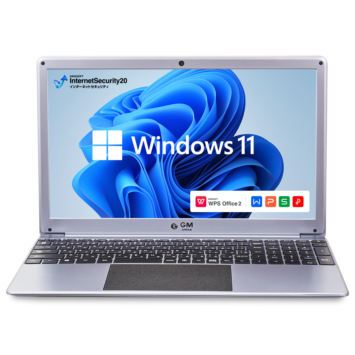 「展示美品」【Windows 11】GM-JAPAN 超軽量ノートパソコン N3450（15.6型）